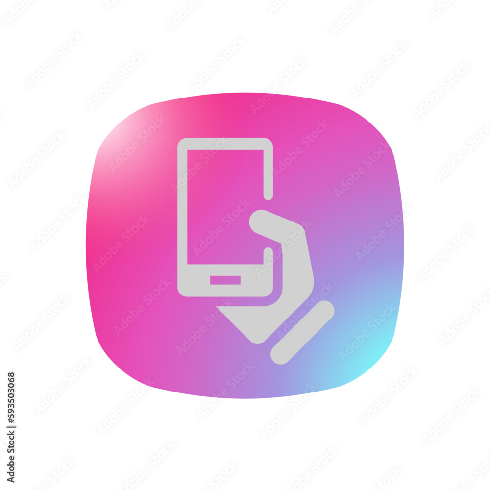 Sticker smartphone - pictogram (icon)