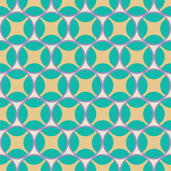 Abstract Retro Geometric Seamless Pattern Trendy Fashion Colors Perfect for Allover Fabric Print or Wrapping Paper Minimal Basic Chic Design