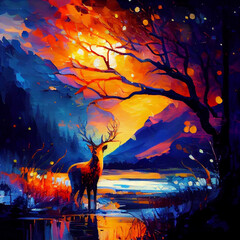 Rangers hunting, majestic elk, wooded hillside, fragrant breeze,