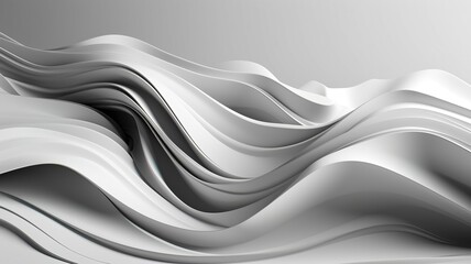 Abstract Background, Grayscale Curved Lines Background