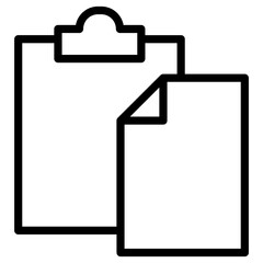 notepad with paper icon