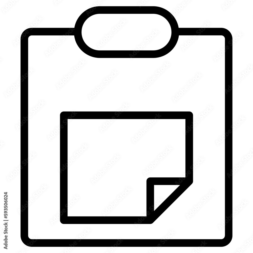 Poster notepad with paper icon