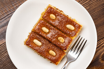 Delicious Turkish Dessert. Sambaba dessert. 
