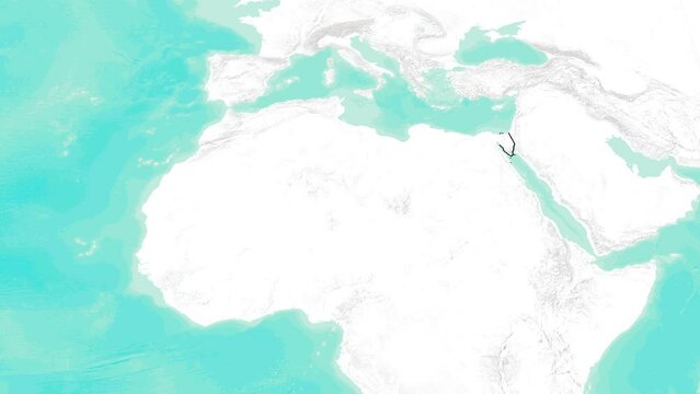 Egypt Map Animation