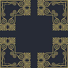 A gold vintage frame