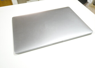 Laptop with green screen in tecnology communication concept.