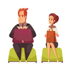 Cartoon Job Candidates