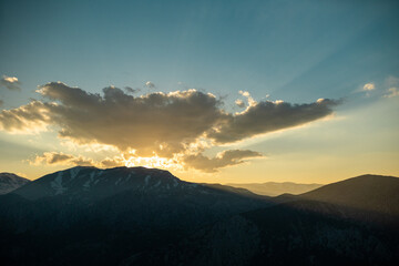 Obraz premium Beautiful Turkish mountains at sunset