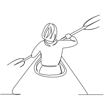 recommend clip art: a girl in a kayak
