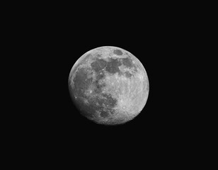 Obraz na płótnie Canvas Gros plan de la Lune