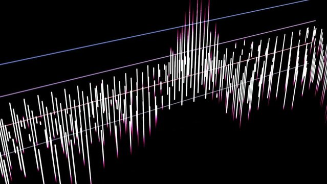 Abstract geometric background with waveform lines. Minimal sound related backdrop