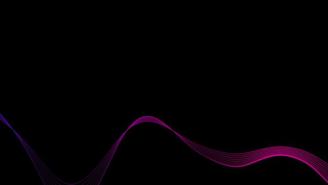 Abstract geometric background with waveform lines. Minimal sound related backdrop