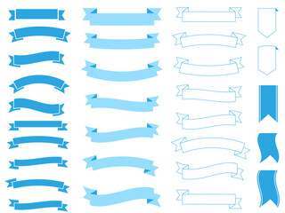 Vector banner Ribbons. Vector illustration.Ribbon elements.