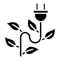Illustration of Eco Power design Icon