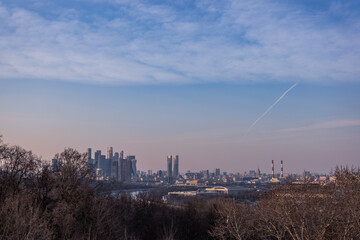  View of moscow city from Sparrow hills