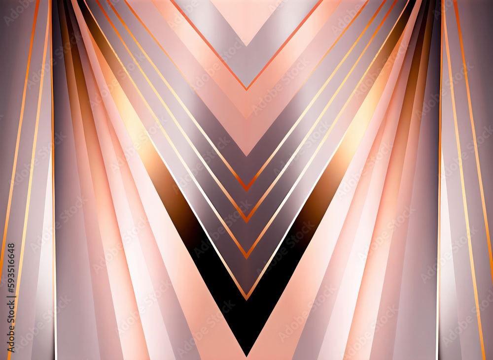Poster abstract background with stripes and lines in pastel colors, geometric pattern, ai generation