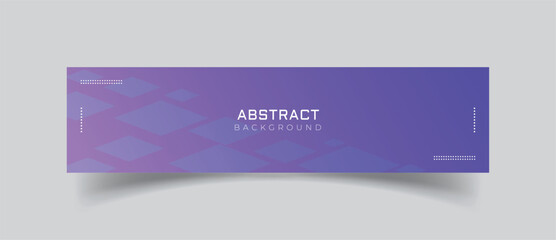 Linkedin banner blue technology abstract background