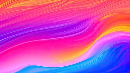 Colored abstract background. Smooth transitions of iridescent colors. Colorful gradient. Rainbow background. AI generated.