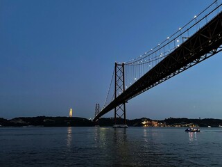 Fototapeta na wymiar 25 de Abril bridge, Lisbon