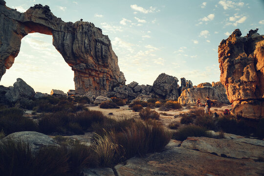 Cederberg Mountains with hikers on vacations