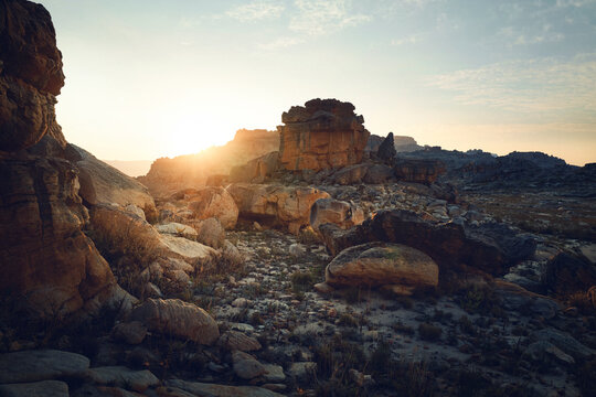Rocky landscape at Cederberg Mountains