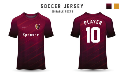 soccer jersey template sublimation t-shirt with abstract texture jersey mockup for football player. soccer jersey sport tshirt template design.