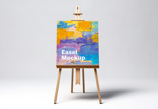 Easel Mockup. Ai Generative