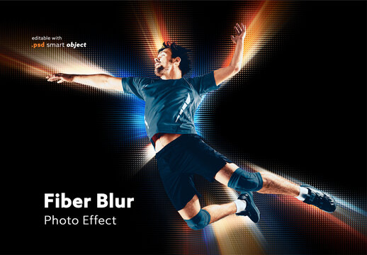 Fiber Blurred Light Photo Effect