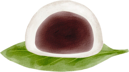 Daifuku japan dessert watercolor png