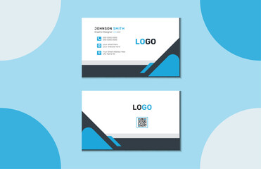 Futuristic business card design. Luxury and futuristic business card template.