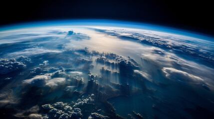 A Blue Oasis: A Captivating Close-Up of Earth's Atmosphere