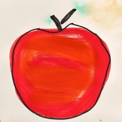 Red apple.