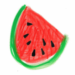 Watermelon isolated on white.