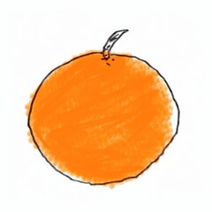 Orange isolated on white.