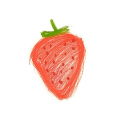 Strawberry isolated on white.