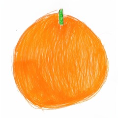 Orange isolated on white.
