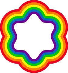 Pride LGBT symbols. Pride month, LGBTQ plus community festival illustration.