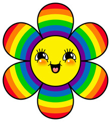 Pride LGBT symbols. Pride month, LGBTQ plus community festival illustration.