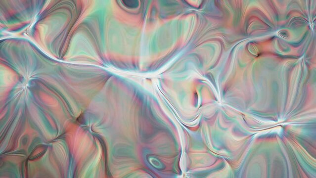 Swirling Motion Of Metallic Liquid. - animation, graphics