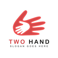 Signature logo design template for team, fund, association, community. Vector illustration