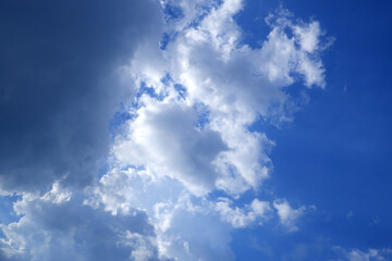 blue sky with clouds