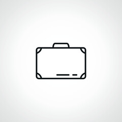 suitcase line icon. travel bag line icon