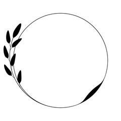 Leaves Circle Frame