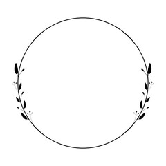 Leaves Circle Frame