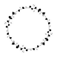 Leaves Circle Frame