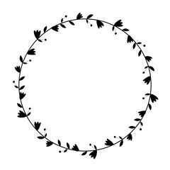 Leaves Circle Frame