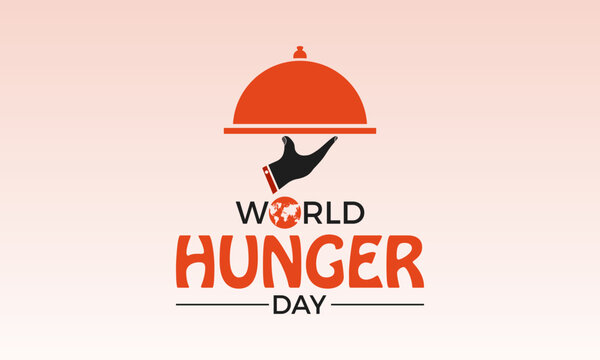 World hunger day is observed every year on 28th may. Vector illustration on the theme of World Hunger day food prevention and awareness vector concept. - Powered by Adobe