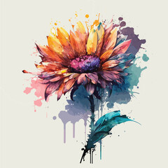 watercolor floral background