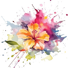 abstract floral background with flowers