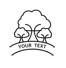 Tree logo design for products. Tree logo.